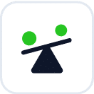 An icon representing high dynamic leverage, a key feature of trading on ThinkTrader.