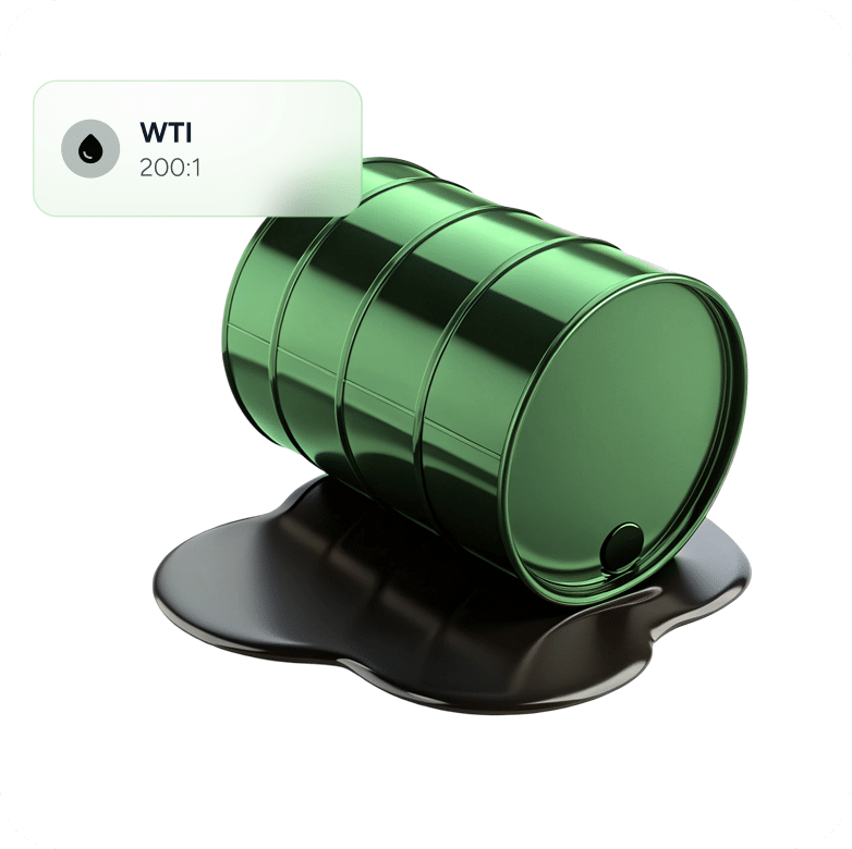 Visual representation of the WTI crude oil overview