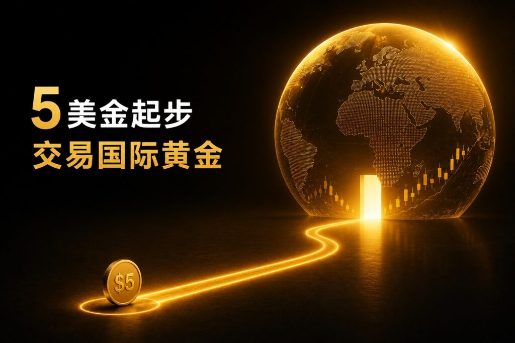 Retail trader accessing international gold market through low barrier gold CFD trading