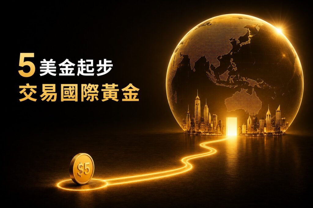 Retail trader accessing international gold market through low barrier gold CFD trading