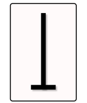 Illustration of a Gravestone Doji candlestick, featuring a long upper wick with no lower wick and no real body.