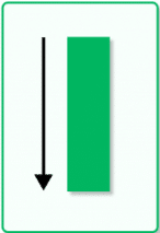 An illustrative image of a big bearish candlestick pattern with no wick, showing a long bearish body.