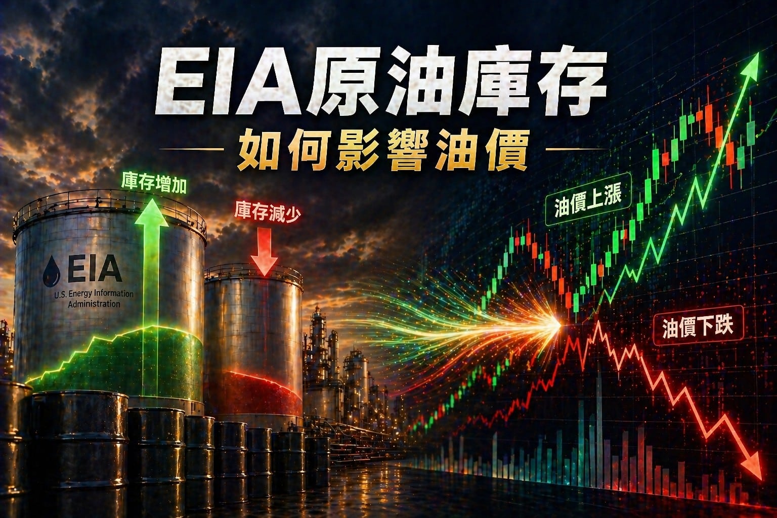 EIA crude oil inventory data impact on WTI price showing stockpile changes driving market volatility