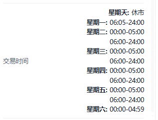 Screenshot of the UK100 (FTSE 100 Index) contract details on the ThinkTrader platform, showing information such as trading hour.