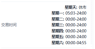 Screenshot of the USD/JPY (US Dollar vs Japanese Yen) contract details on the ThinkTrader platform, showing information such as trading hour.