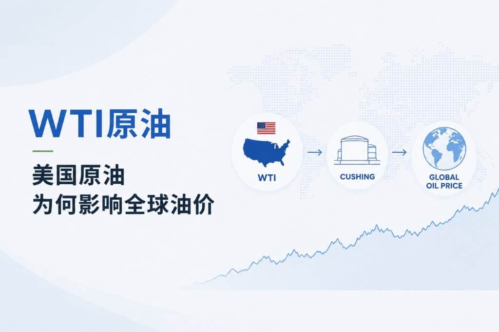WTI crude oil from the US influencing global oil prices through Cushing