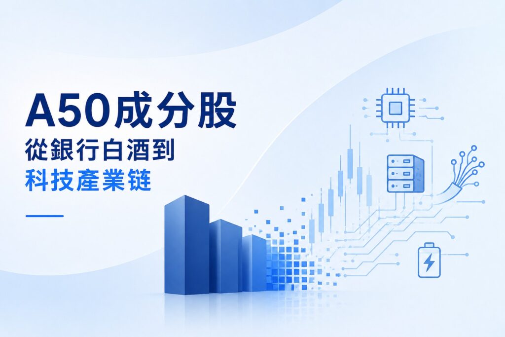 A50 constituents shifting from traditional banking and liquor stocks toward technology industries