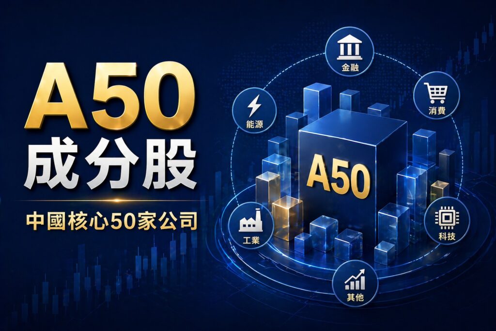 FTSE China A50 index constituents showing core Chinese companies in a portfolio structure
