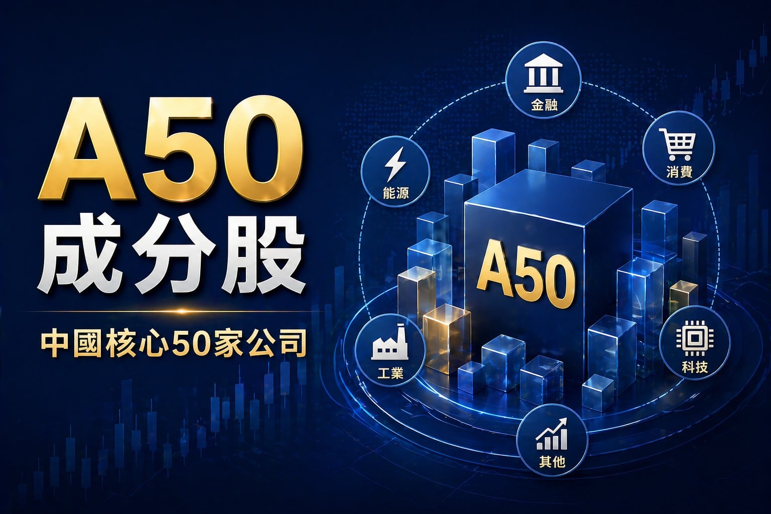 FTSE China A50 index constituents showing core Chinese companies in a portfolio structure