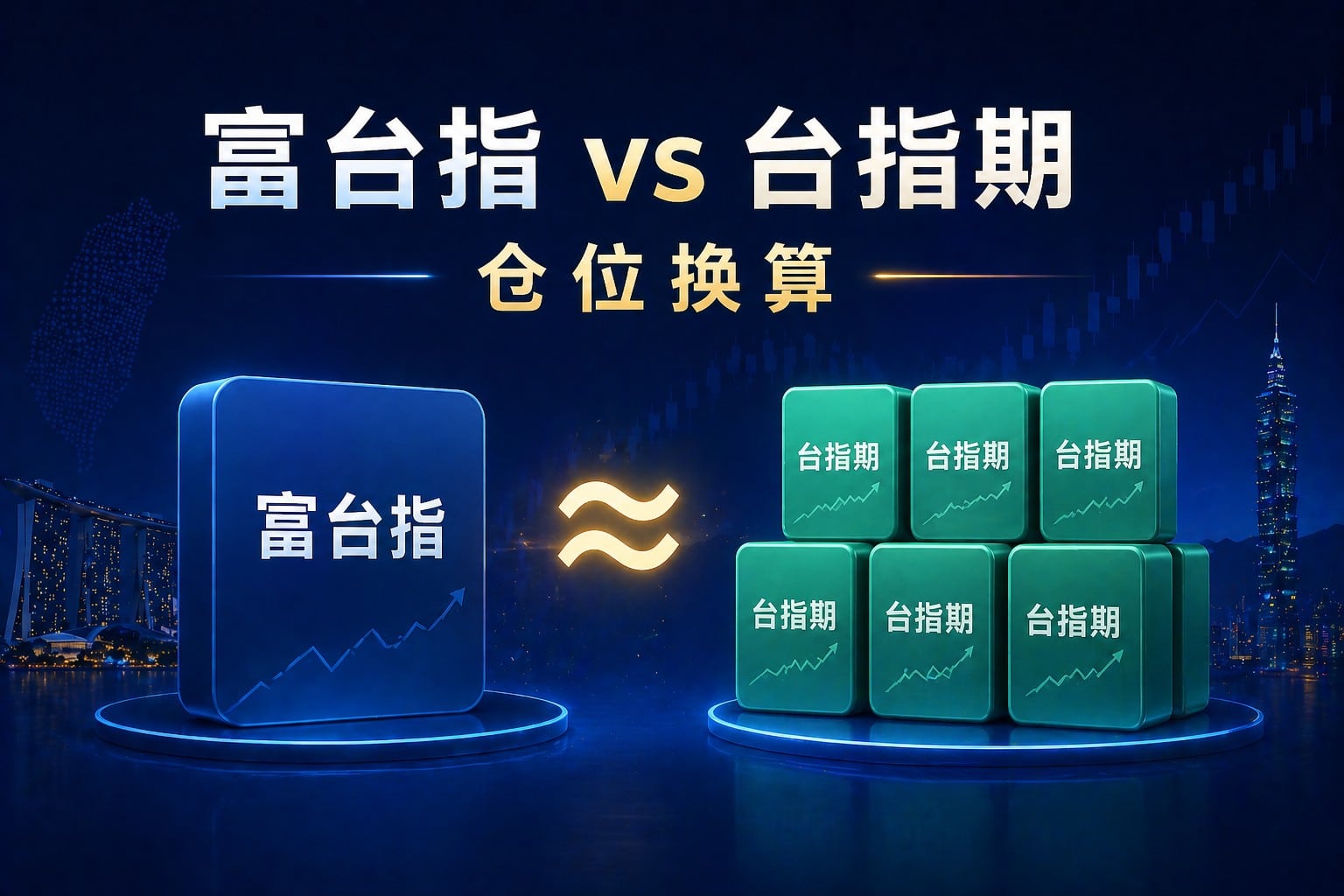 FTSE Taiwan Index futures to TAIEX futures position conversion concept showing ratio relationship