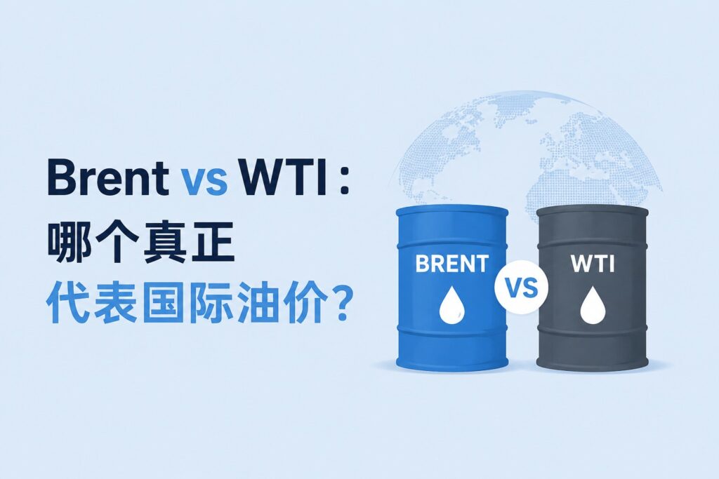 Brent vs WTI comparison illustration showing which crude oil benchmark better represents the global oil market