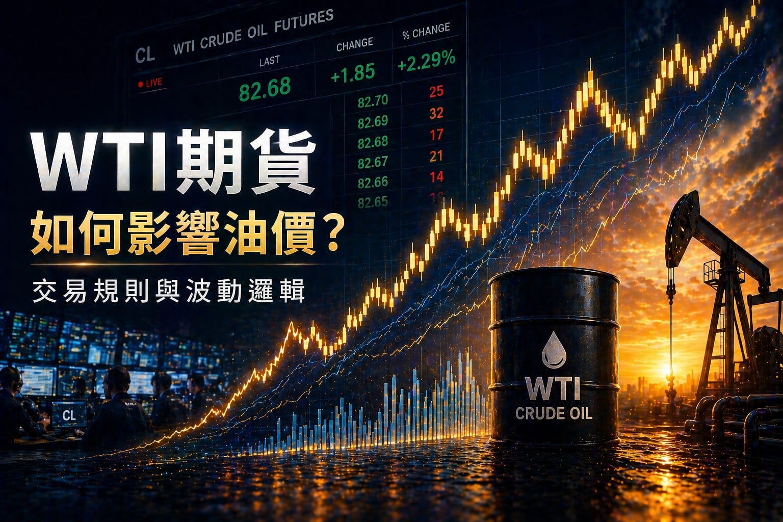 WTI futures impact on oil price showing market-driven price fluctuations