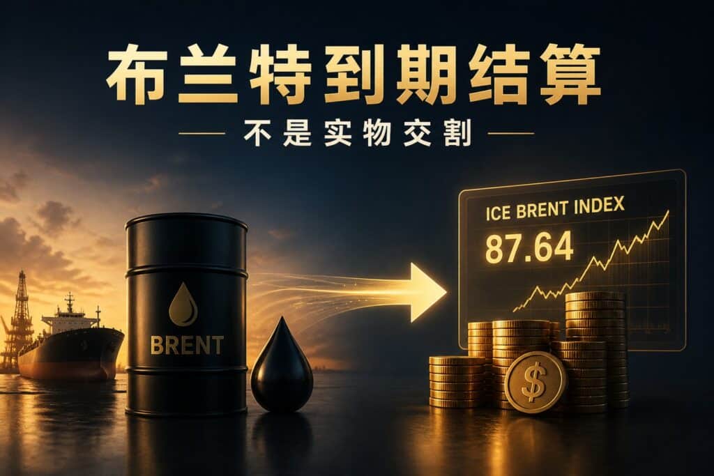 Brent crude oil futures settlement showing oil converting into cash instead of physical delivery