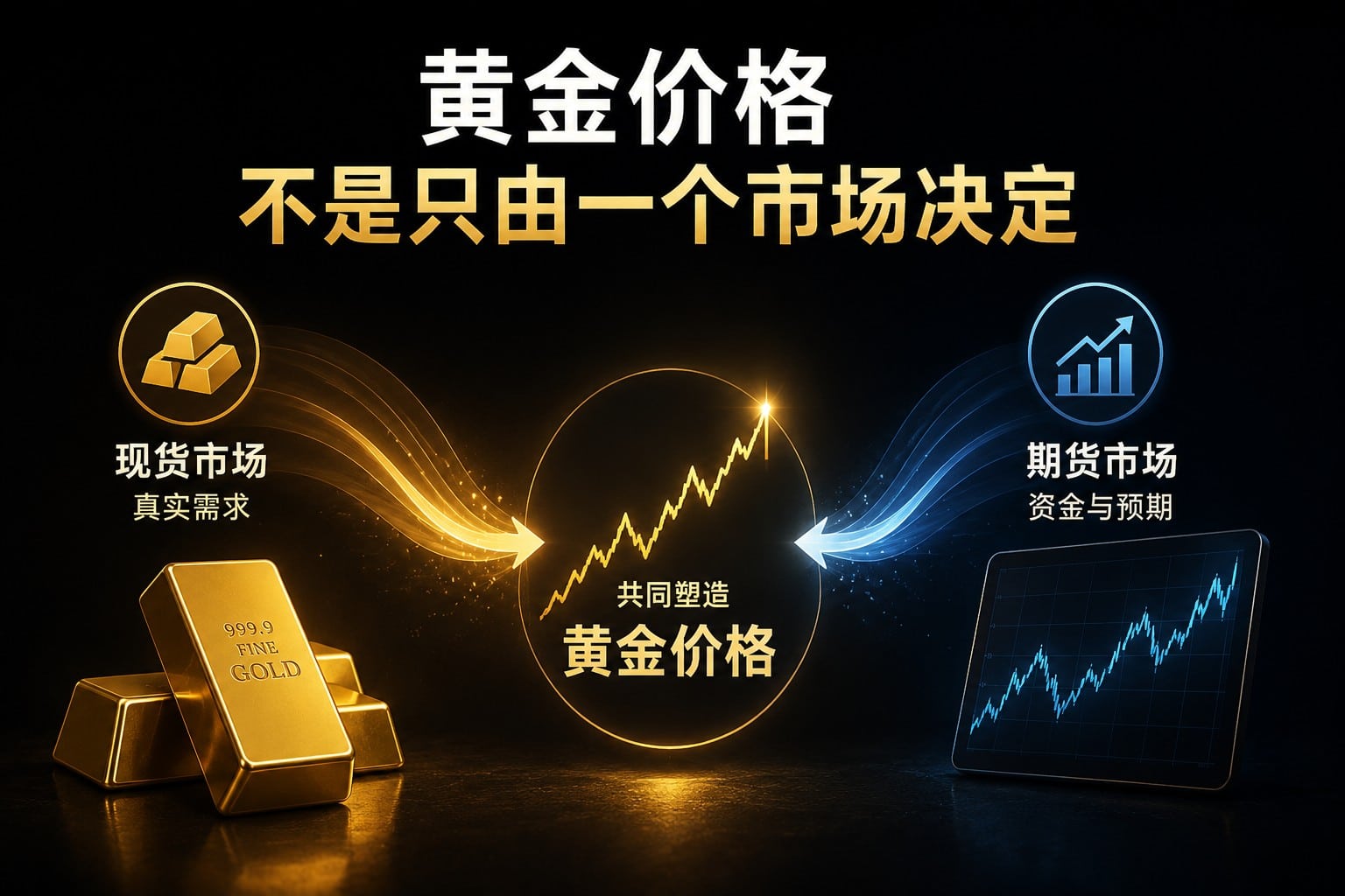Gold price formation influenced by both spot and futures markets working together