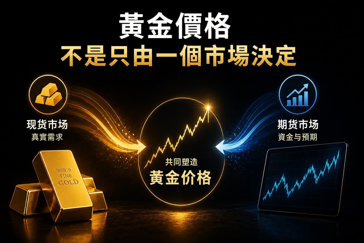 Gold price formation influenced by both spot and futures markets working together