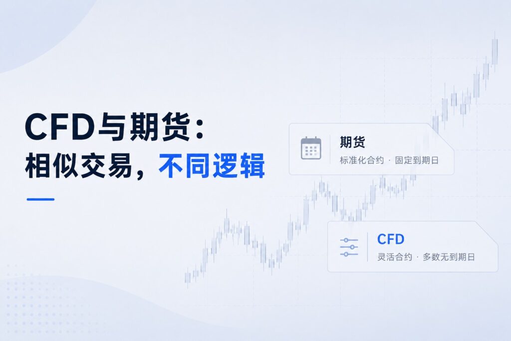 CFD vs futures showing differences in contract structure, expiry dates and trading flexibility