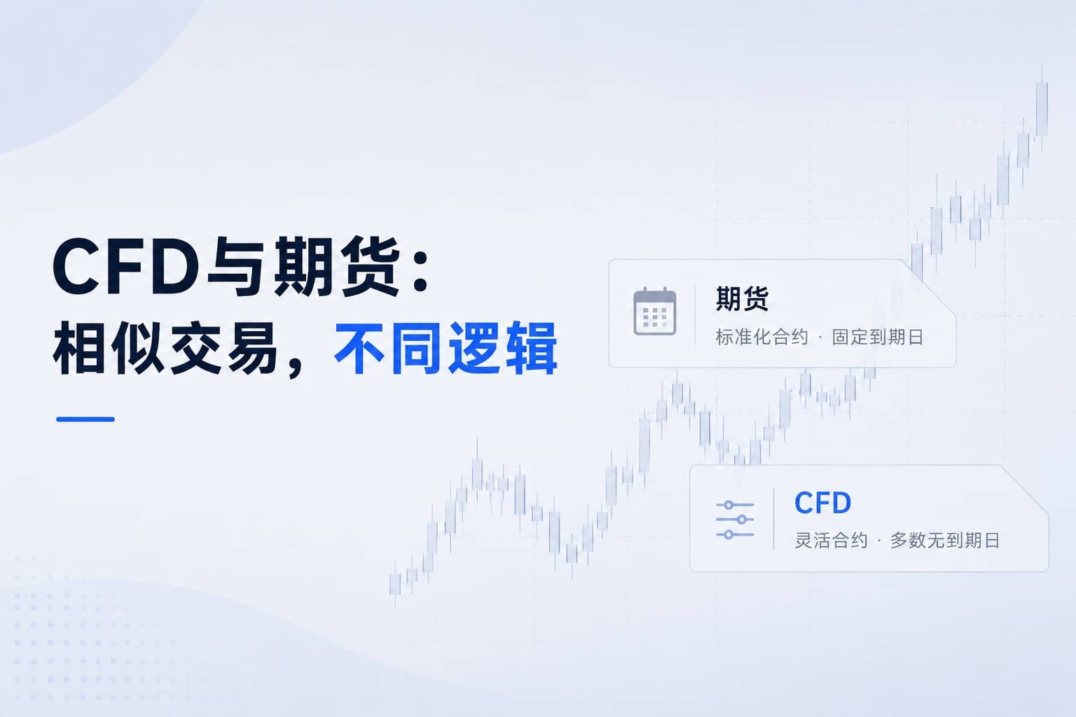CFD vs futures showing differences in contract structure, expiry dates and trading flexibility