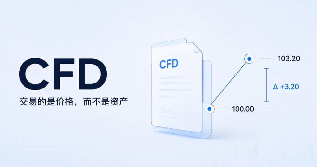 CFD trading illustration showing price movement without owning the underlying asset